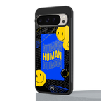 human being back phone cover | glass case for google pixel 9 pro