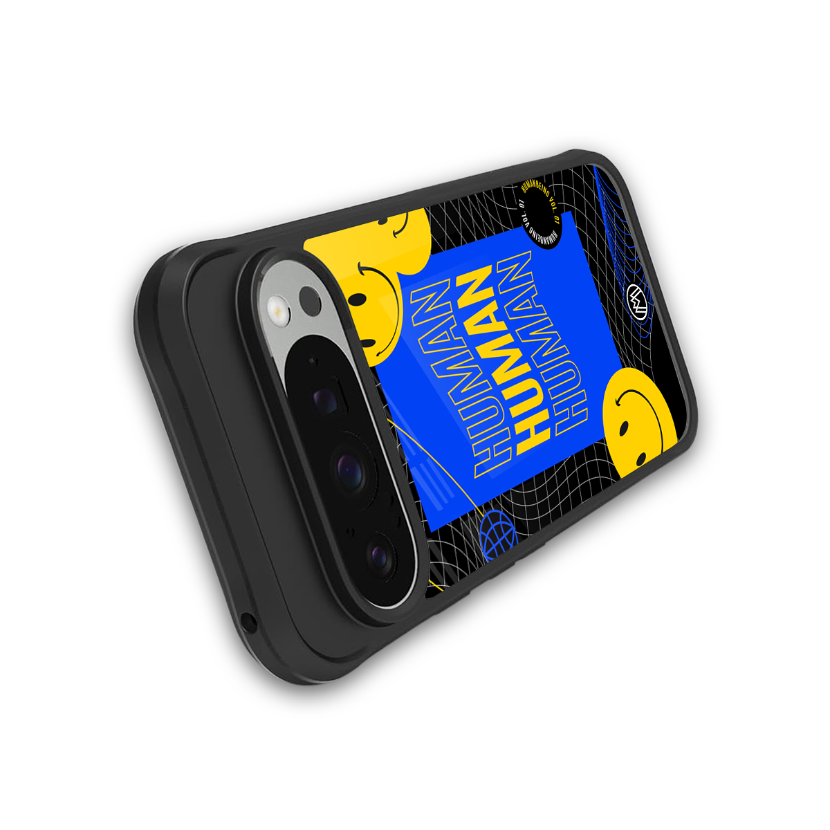 human being back phone cover | glass case for google pixel 9 pro