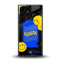 human being back phone cover | glass case for samsung galaxy s25 ultra