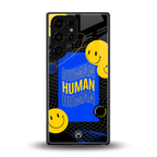 human being back phone cover | glass case for samsung galaxy s25 ultra