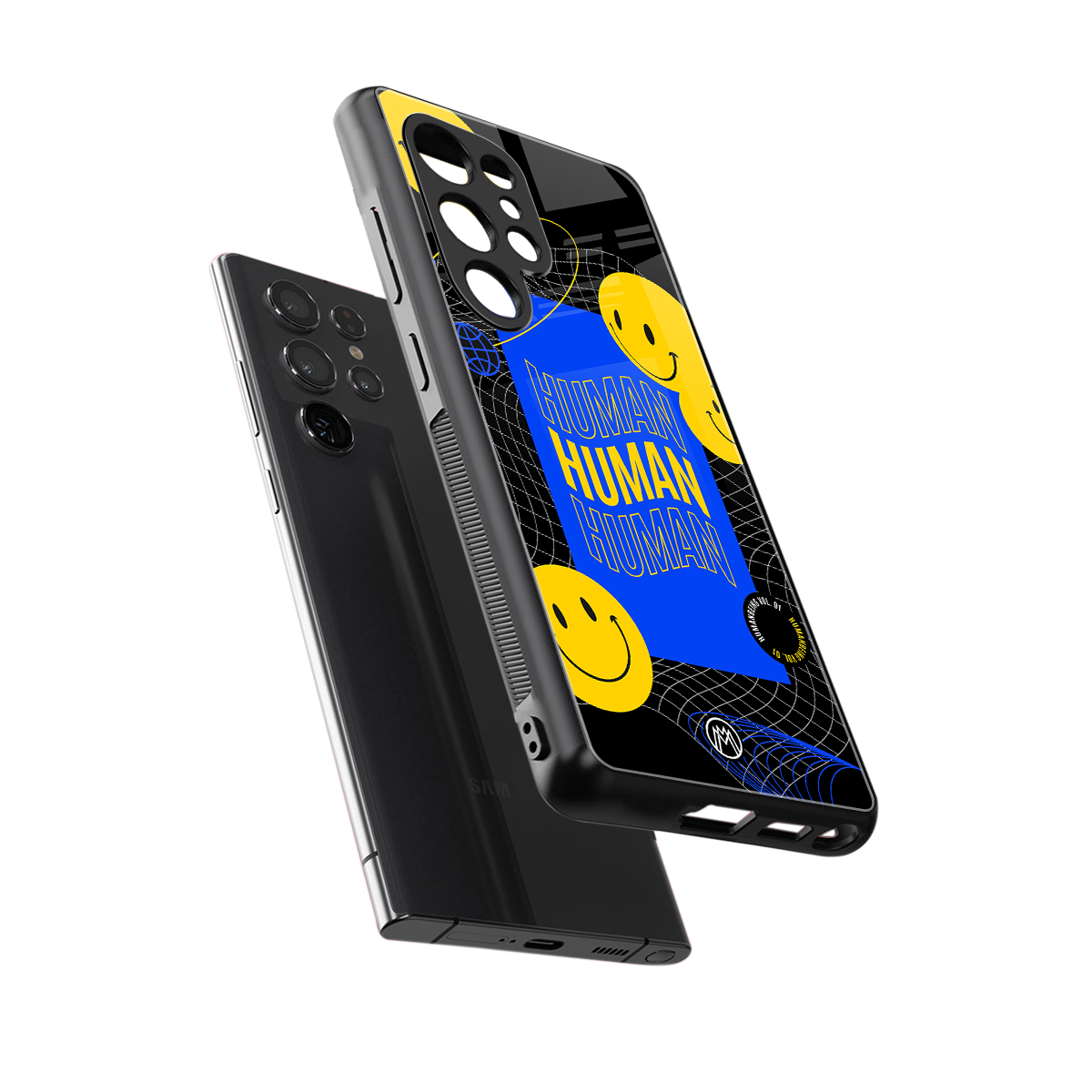 human being back phone cover | glass case for samsung galaxy s25 ultra