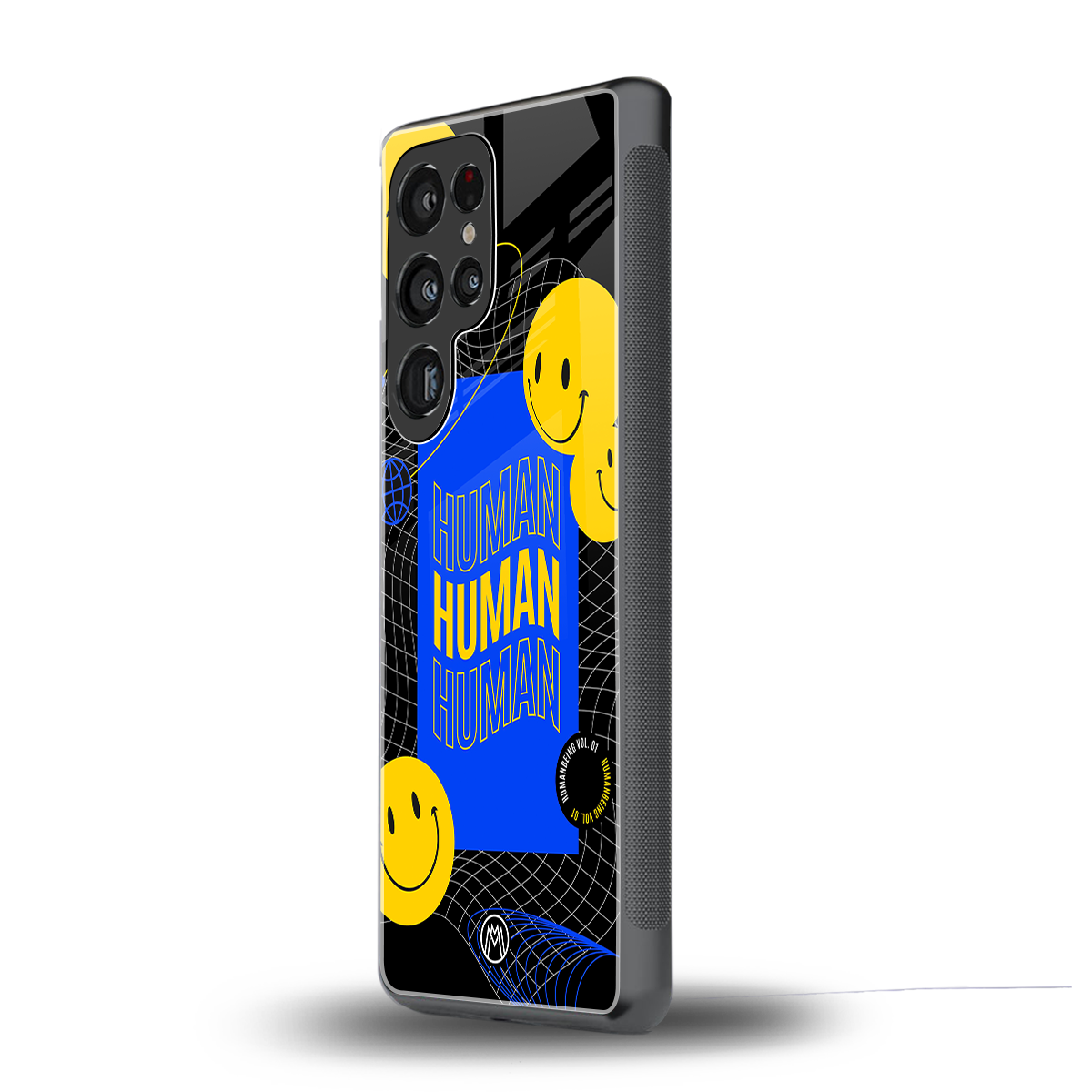 human being back phone cover | glass case for samsung galaxy s25 ultra