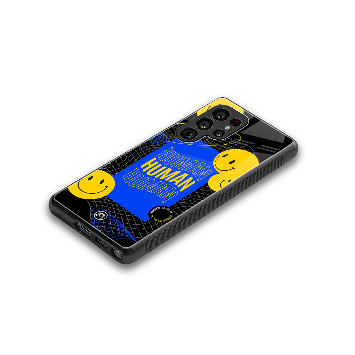 human being back phone cover | glass case for samsung galaxy s25 ultra