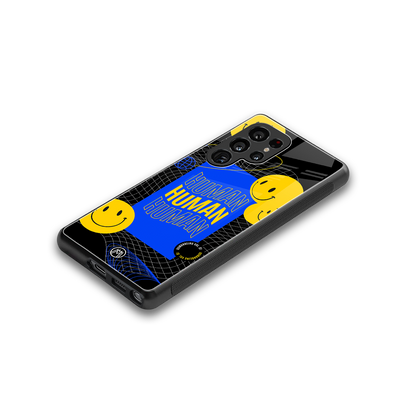 human being back phone cover | glass case for samsung galaxy s25 ultra