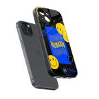 human being back phone cover | glass case for iphone 15