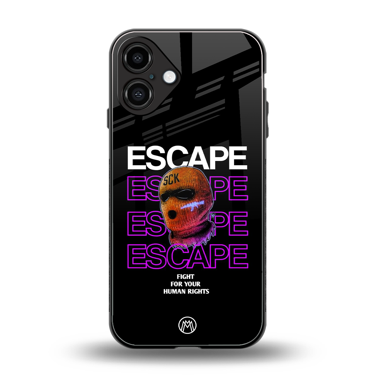 human rights back phone cover | glass case for iphone 16 plus