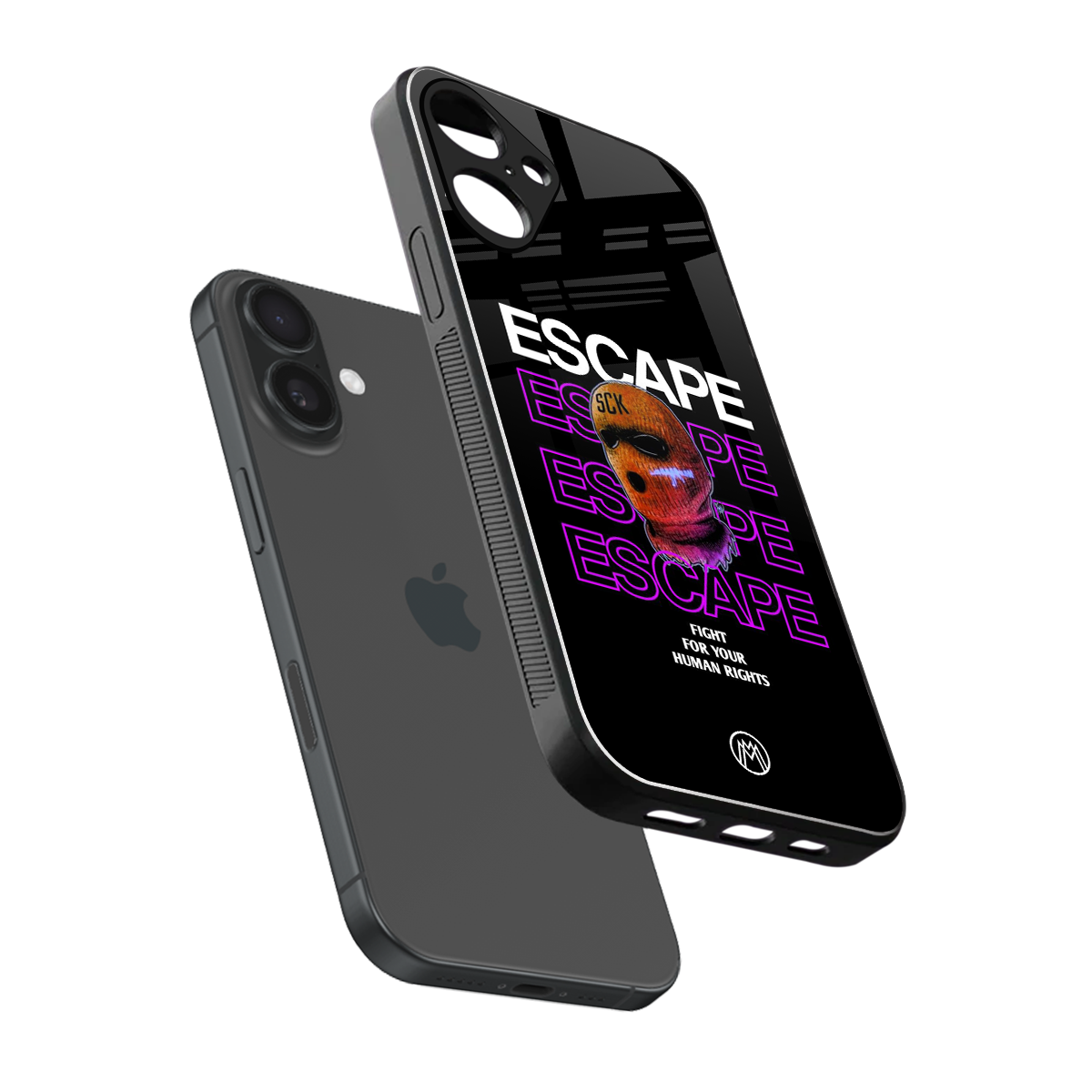 human rights back phone cover | glass case for iphone 16 plus