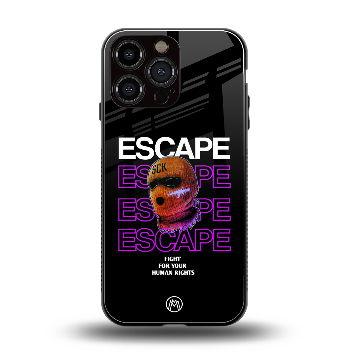 human rights back phone cover | glass case for iphone 16 pro max