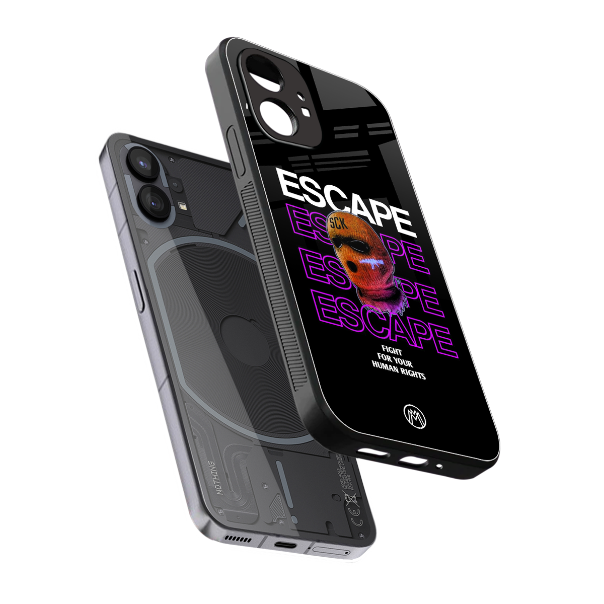 human rights back phone cover | glass case for nothing phone 1