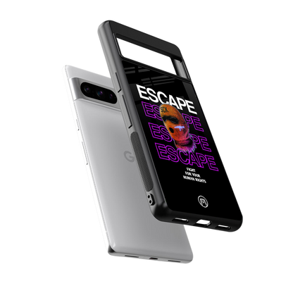 human rights back phone cover | glass case for google pixel 8 pro
