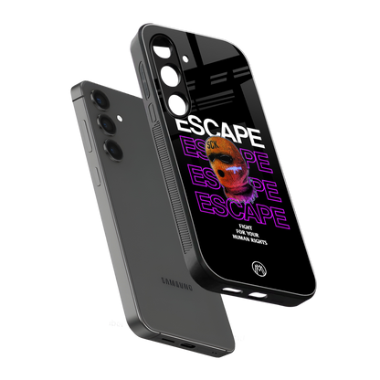 human rights back phone cover | glass case for samsung galaxy s24 plus