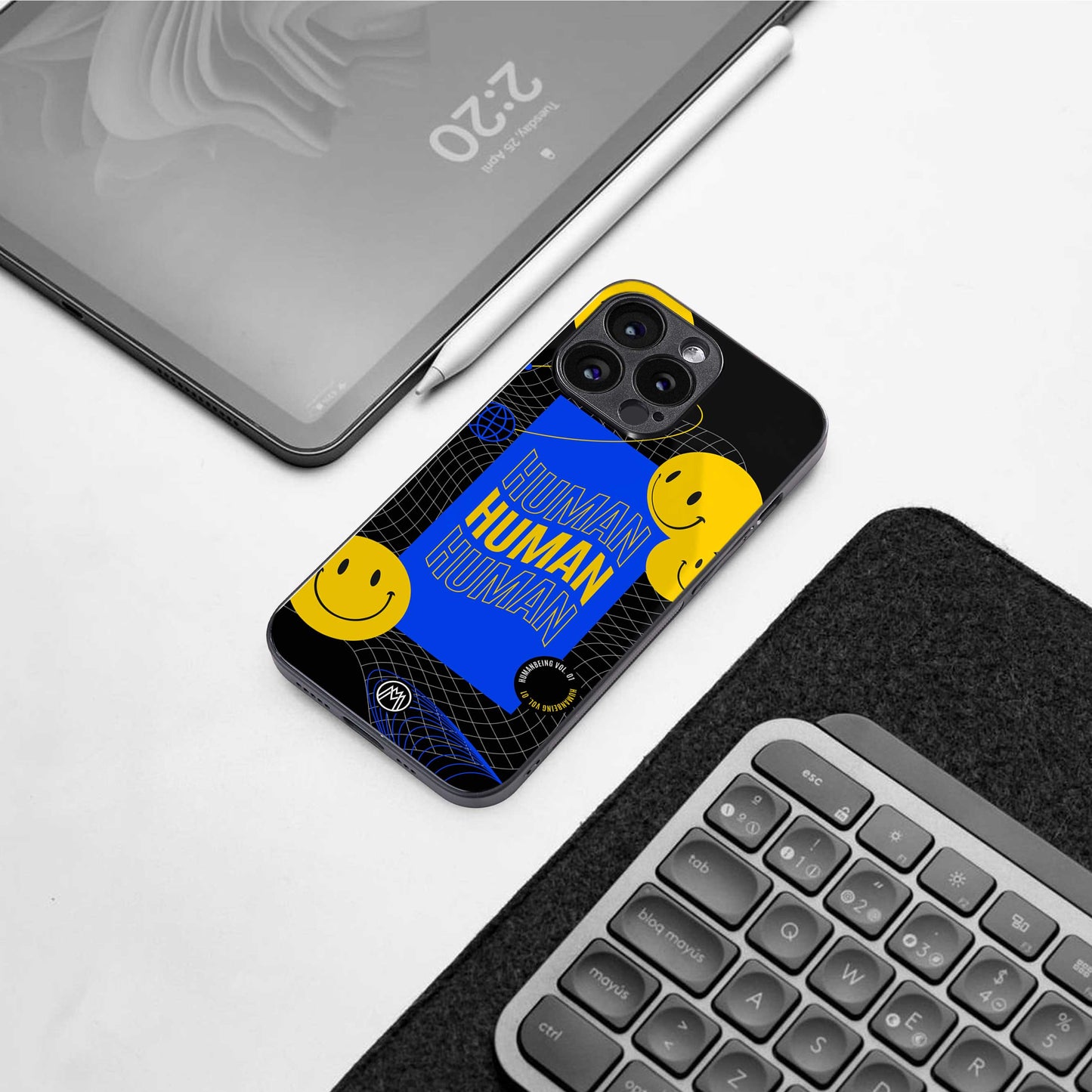 human being back phone cover | glass case for iphone 13 pro max