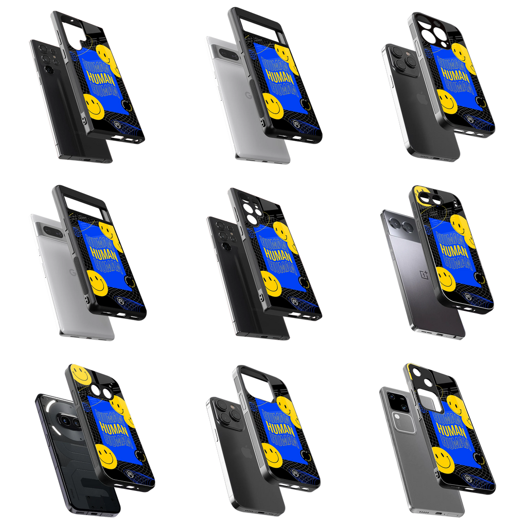Durable Glass Back Mobile Case for iPhone, Samsung, OnePlus, Google Pixel, Redmi, Vivo, Oppo