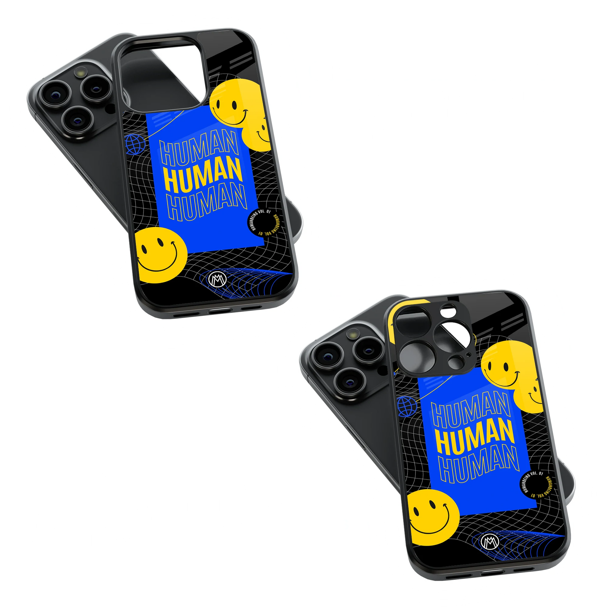 Trendy Glass Back Mobile Case for iPhone, Samsung, Redmi, OnePlus, Google Pixel, Motorola
