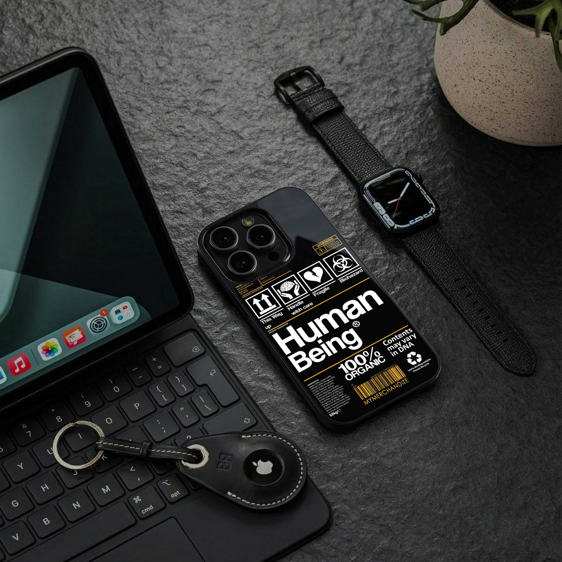 human being label back phone cover | glass case for iphone 13 pro