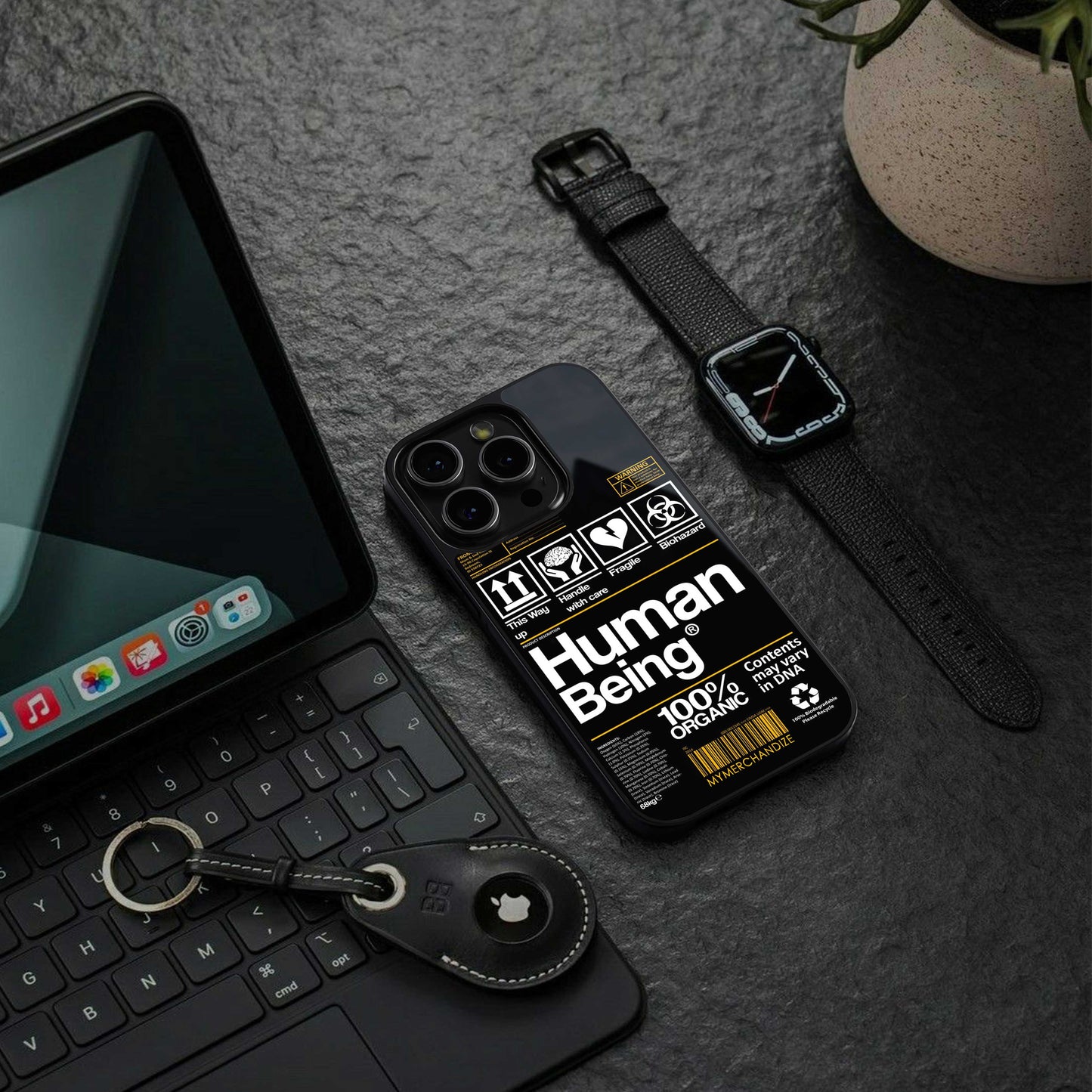 human being label back phone cover | glass case for nothing phone 2