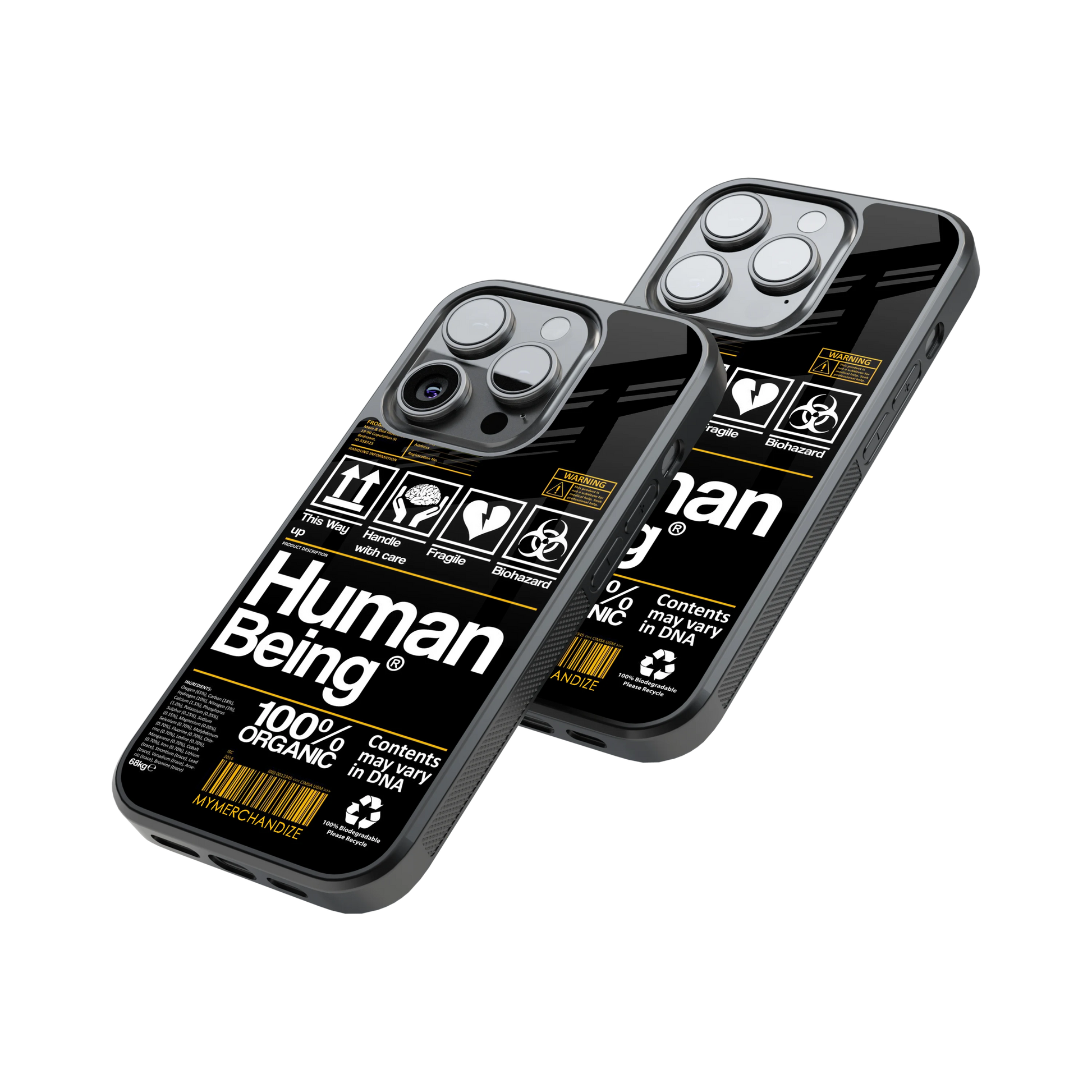 Protective Glass Back Phone Case Compatible with iPhone, Samsung, OnePlus, Pixel & More