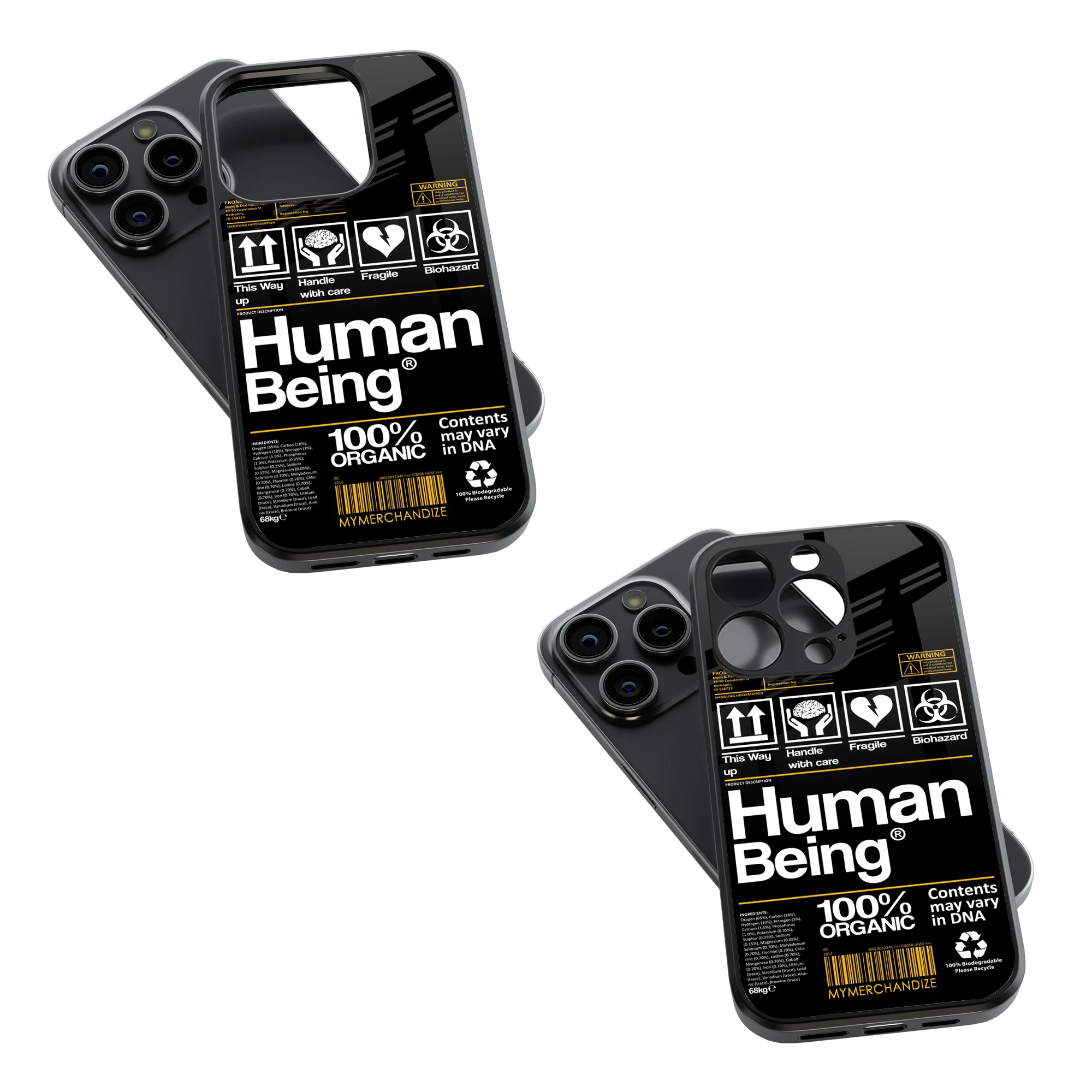 Trendy Glass Back Mobile Case for iPhone, Samsung, Redmi, OnePlus, Google Pixel, Motorola