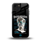 humanism not here back phone cover | glass case for iphone 13 mini