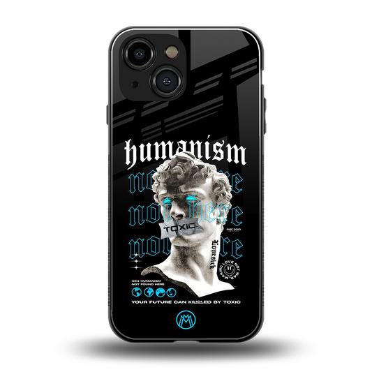 humanism not here back phone cover | glass case for iphone 13 mini