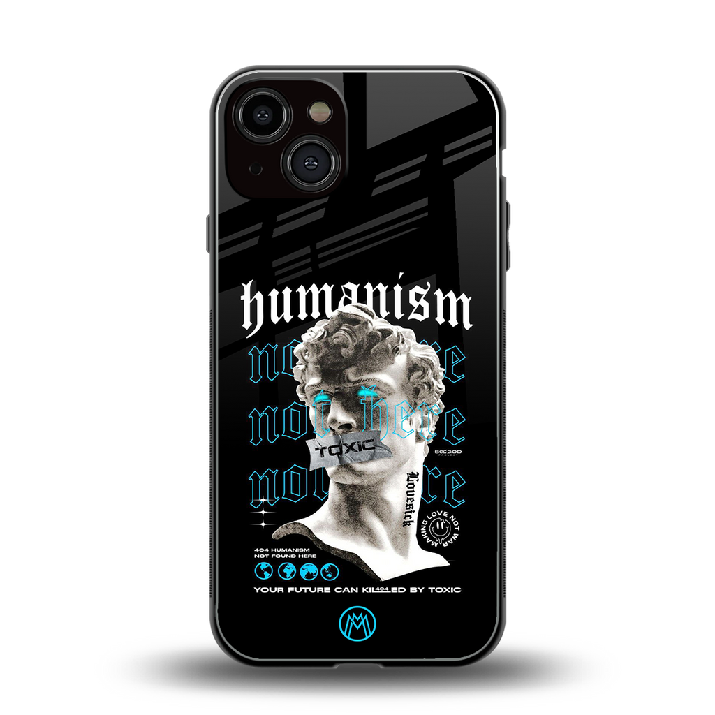 humanism not here back phone cover | glass case for iphone 13