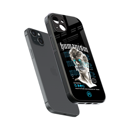 humanism not here back phone cover | glass case for iphone 14 plus