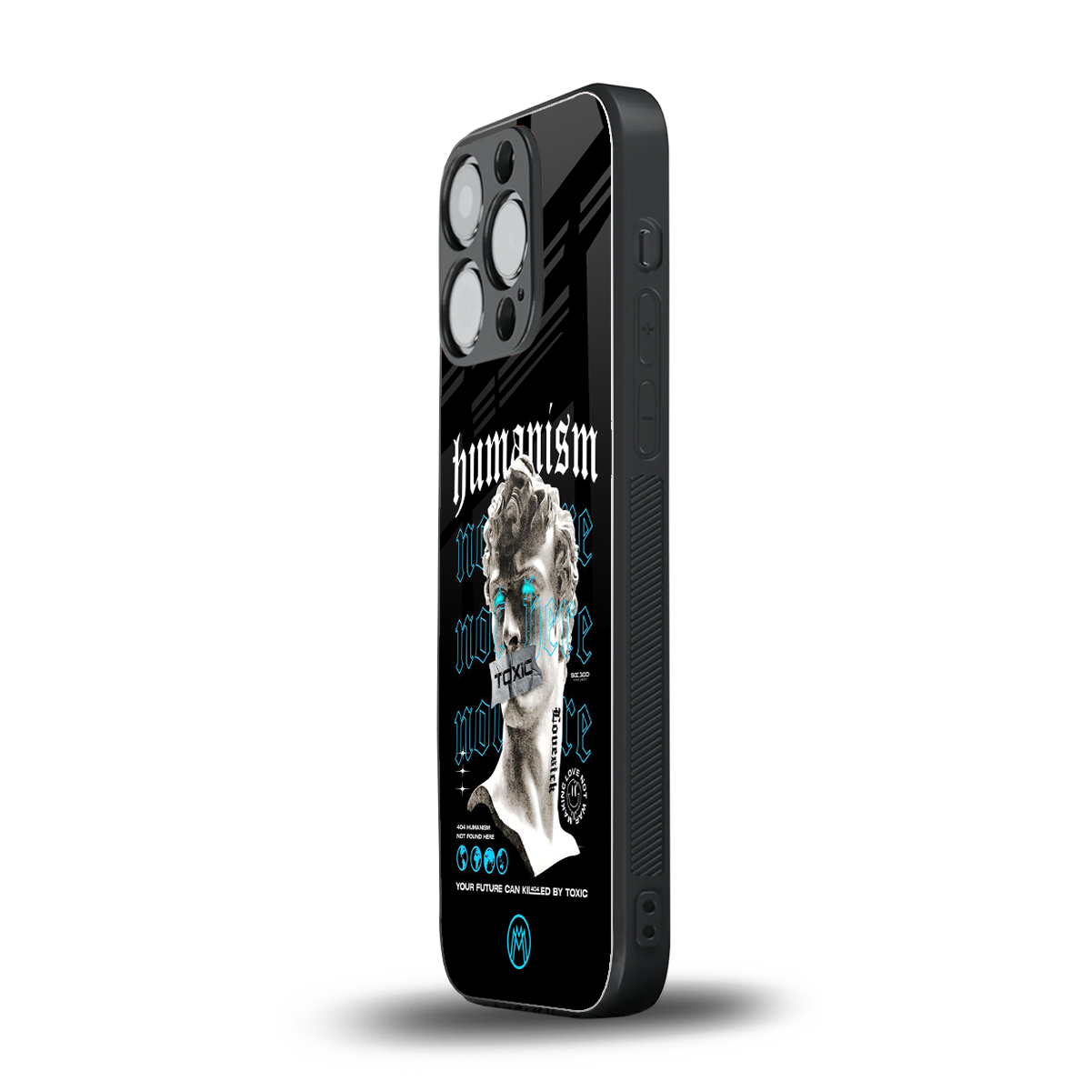 humanism not here back phone cover | glass case for iphone 15 pro