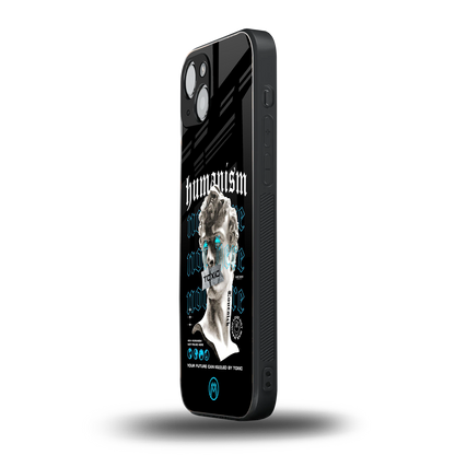 humanism not here back phone cover | glass case for iphone 15