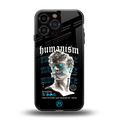 humanism not here back phone cover | glass case for iphone 16 pro max