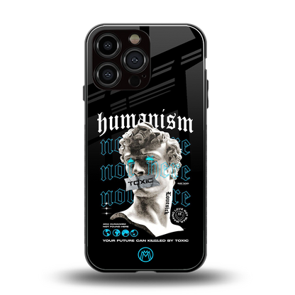 humanism not here back phone cover | glass case for iphone 16 pro max