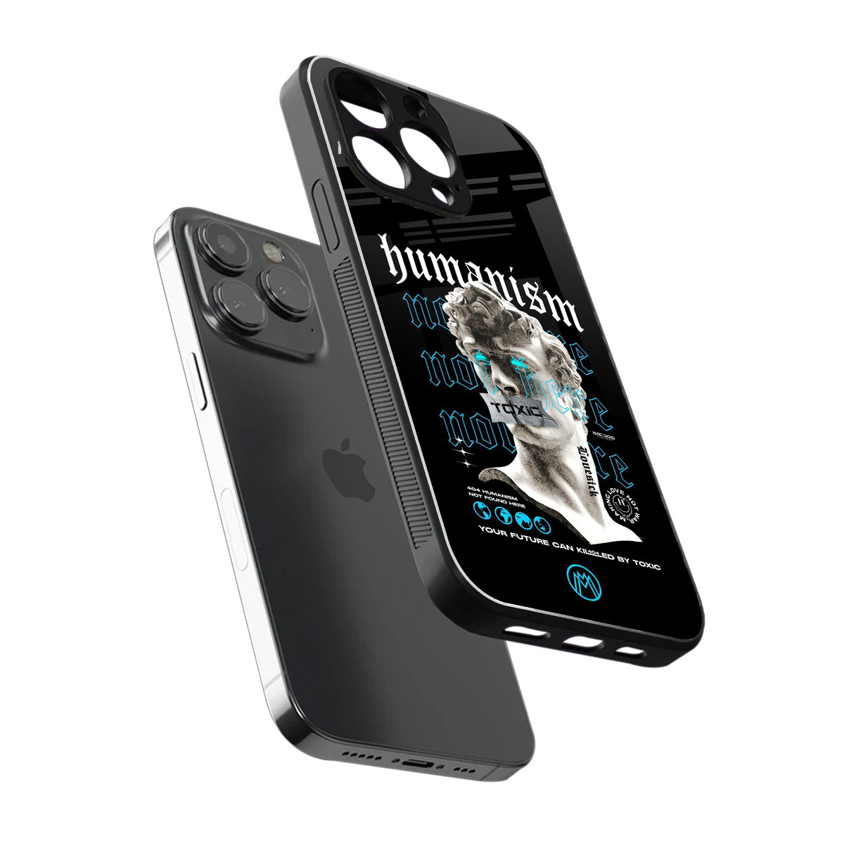 humanism not here back phone cover | glass case for iphone 16 pro max