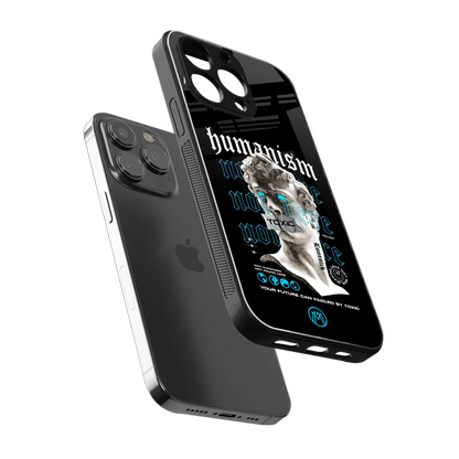 humanism not here back phone cover | glass case for iphone 16 pro max