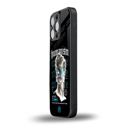 humanism not here back phone cover | glass case for iphone 16 pro max