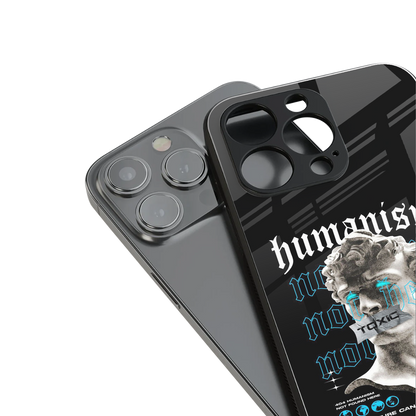 humanism not here back phone cover | glass case for iphone 13 mini