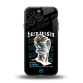 humanism not here back phone cover | glass case for iphone 16 pro