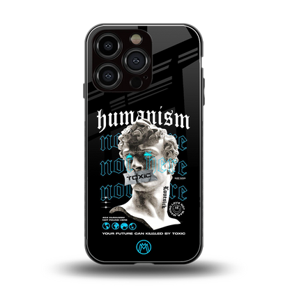 humanism not here back phone cover | glass case for iphone 16 pro