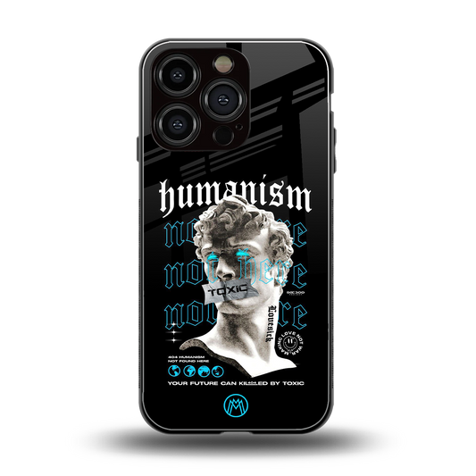 humanism not here back phone cover | glass case for iphone 16 pro