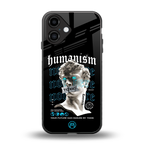 humanism not here back phone cover | glass case for iphone 16