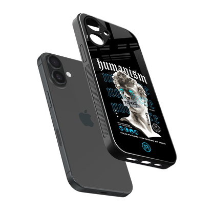 humanism not here back phone cover | glass case for iphone 16