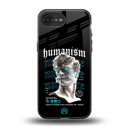 humanism not here back phone cover | glass case for iphone 16e