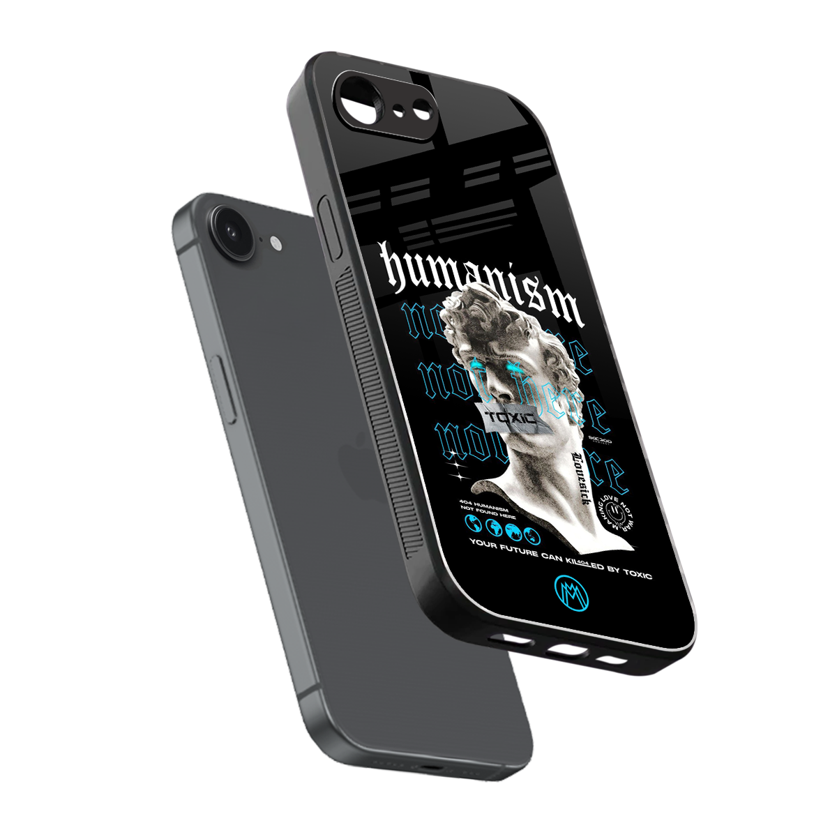 humanism not here back phone cover | glass case for iphone 16e