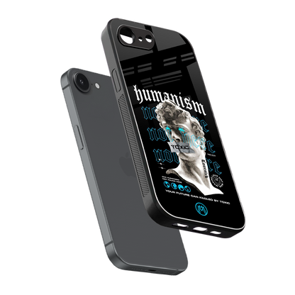 humanism not here back phone cover | glass case for iphone 16e