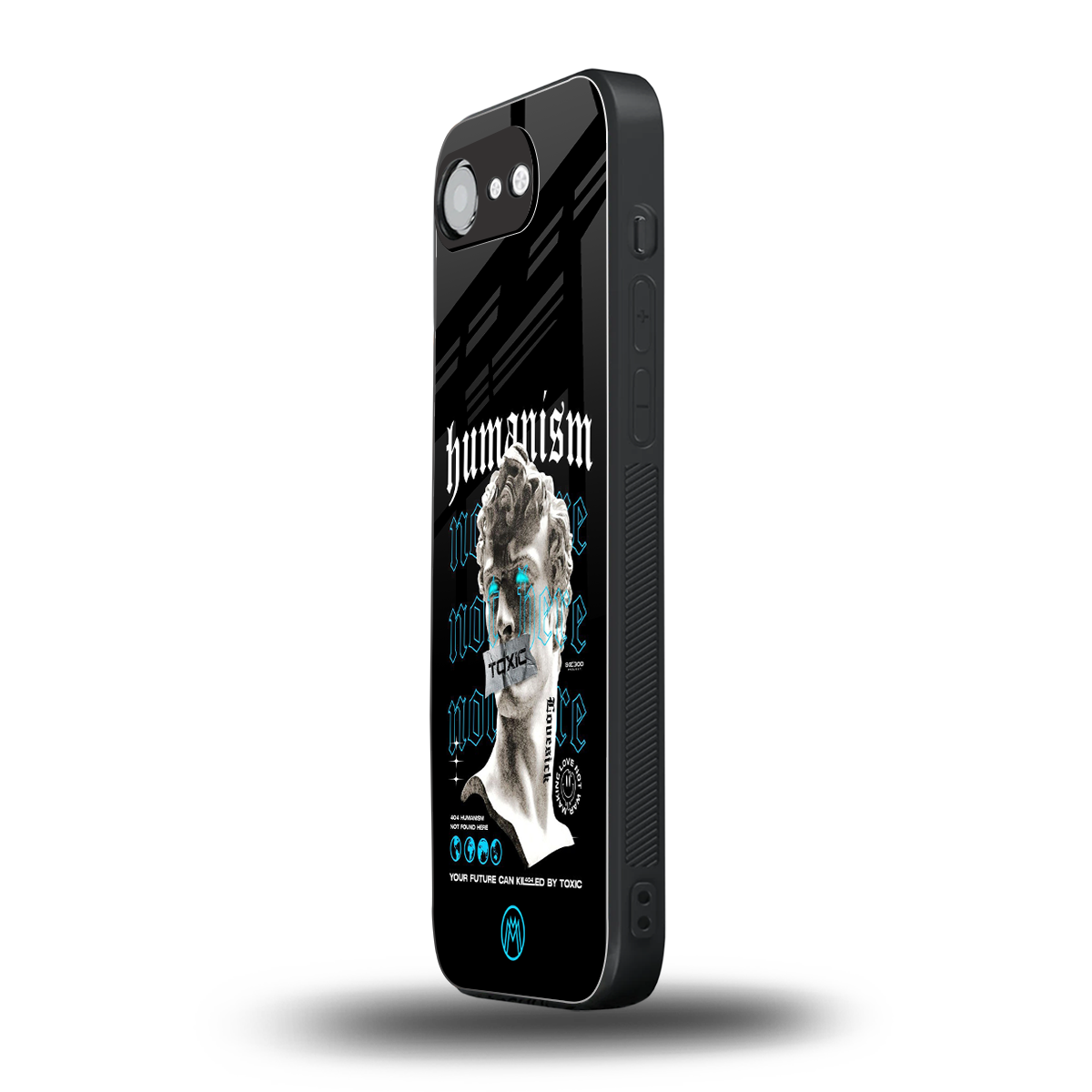 humanism not here back phone cover | glass case for iphone 16e