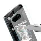 humanism not here back phone cover | glass case for iphone 16e
