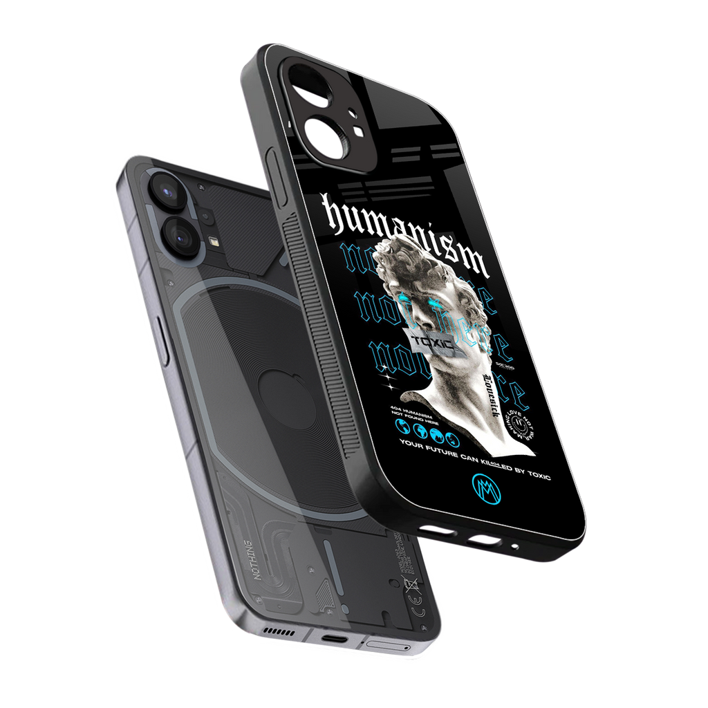 humanism not here back phone cover | glass case for nothing phone 1