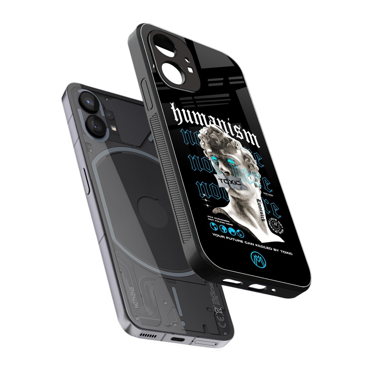 humanism not here back phone cover | glass case for nothing phone 1