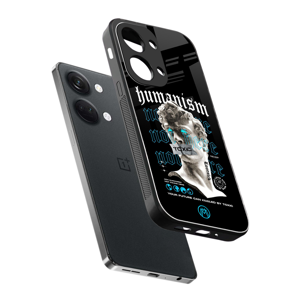 humanism not here back phone cover | glass case for oneplus nord 3