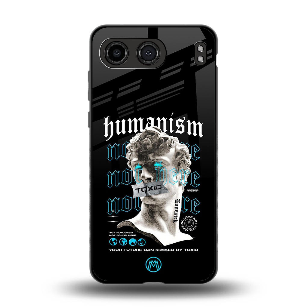 humanism not here back phone cover | glass case for oneplus nord 4