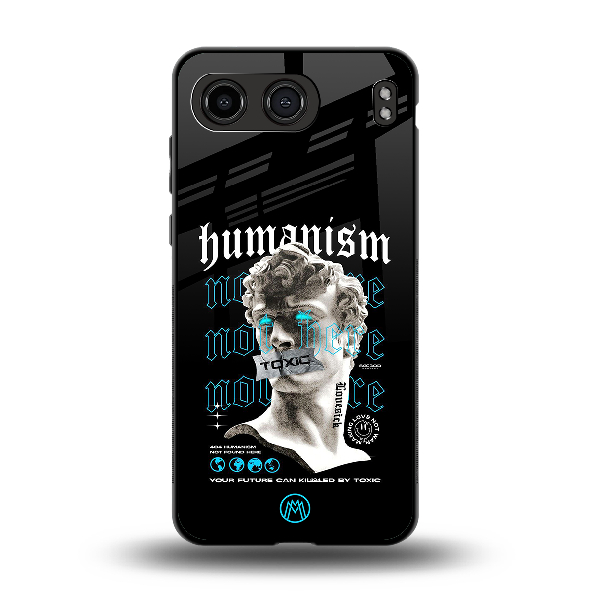 humanism not here back phone cover | glass case for oneplus nord 4
