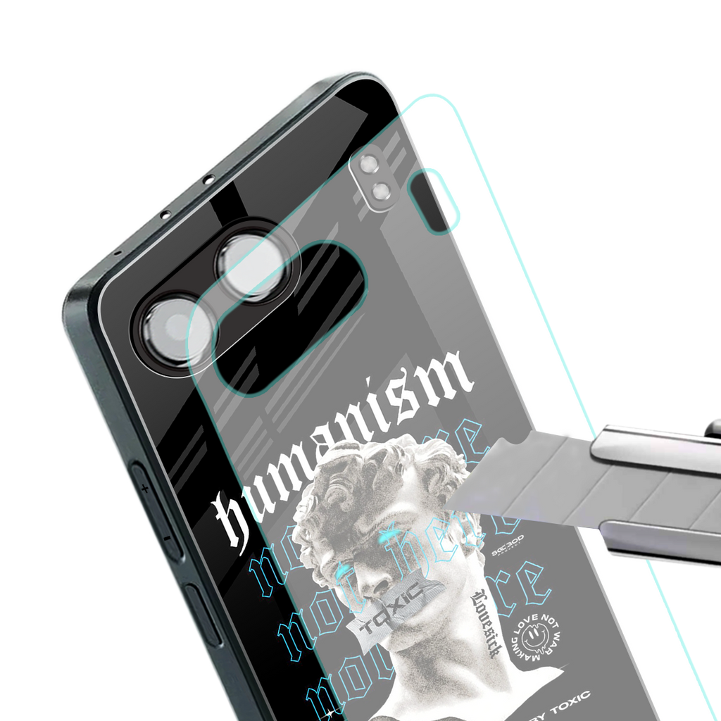 humanism not here back phone cover | glass case for oneplus nord 4